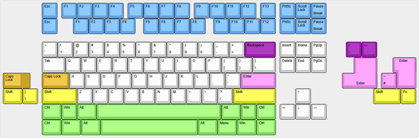 VK - Waffling80 NMB TKL PCB