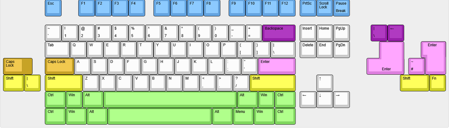 VK - Waffling80 NMB TKL PCB