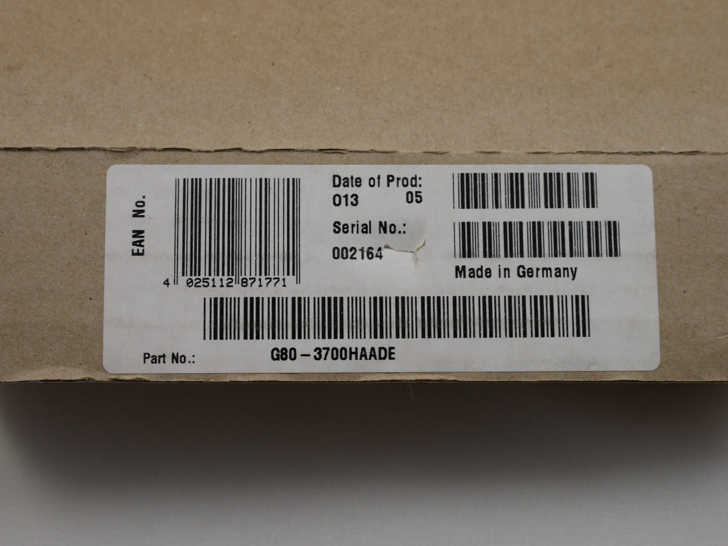 NIB Cherry G80-3700HAADE