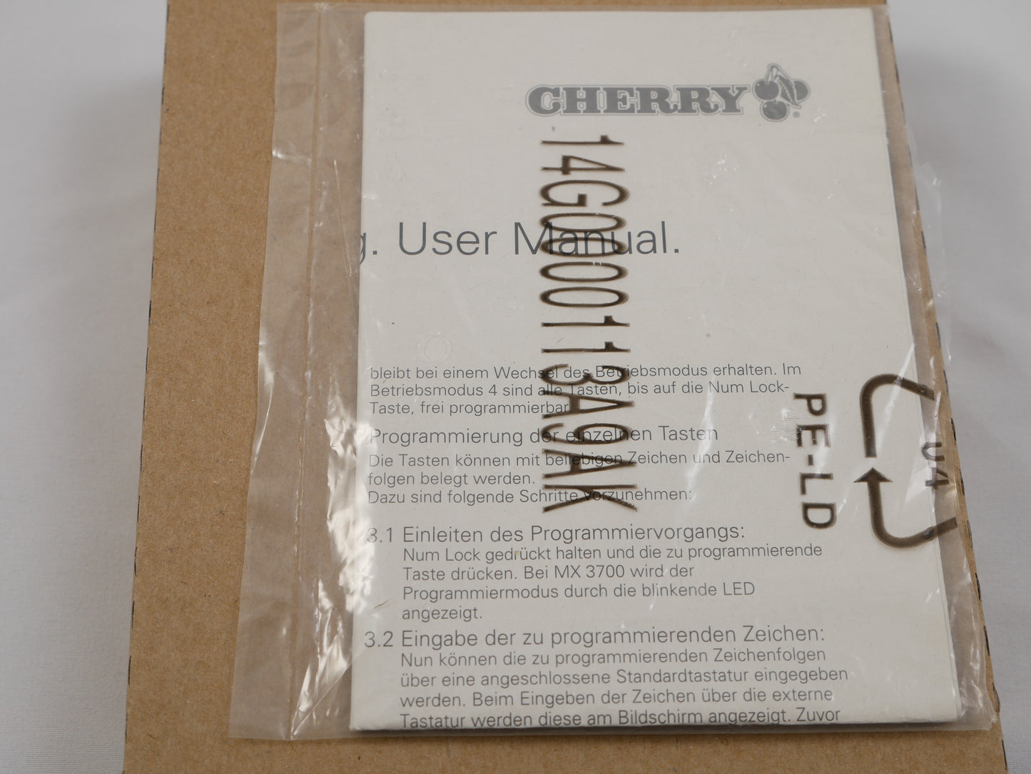NIB Cherry G80-3700HAADE
